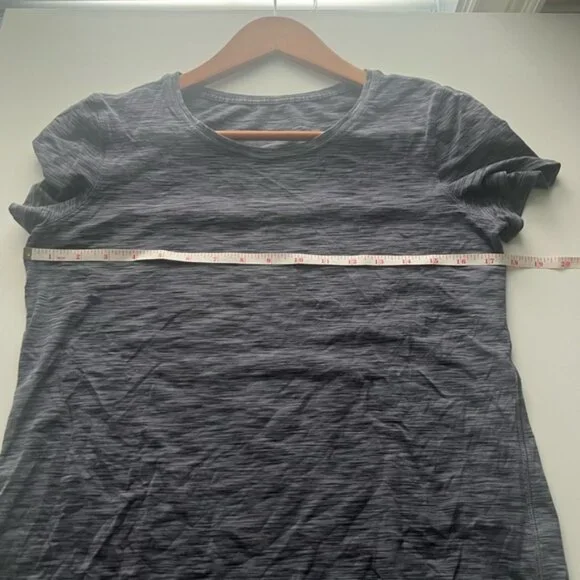 Lululemon Love Crew III Space Dye Black Dark Shadow Size 6 - Picture 3 of 3